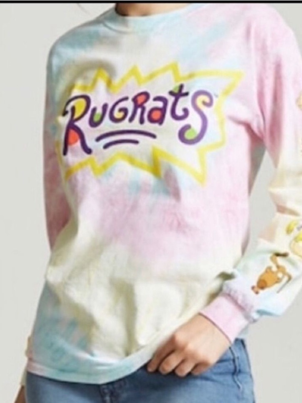 Rugrats Tye Dye Graphic Sweatshirt - Size Small